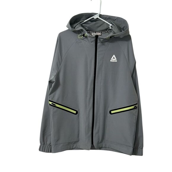 Reebok Gray Men’s Hoodie Performance Jacket(Size Medium) - Picture 6 of 9